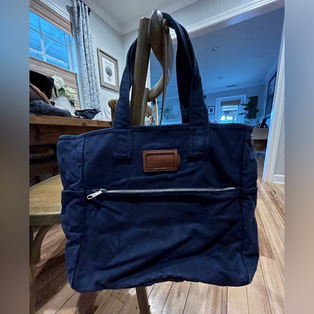 Marc Jacobs Beach Tote in Blue canvas.